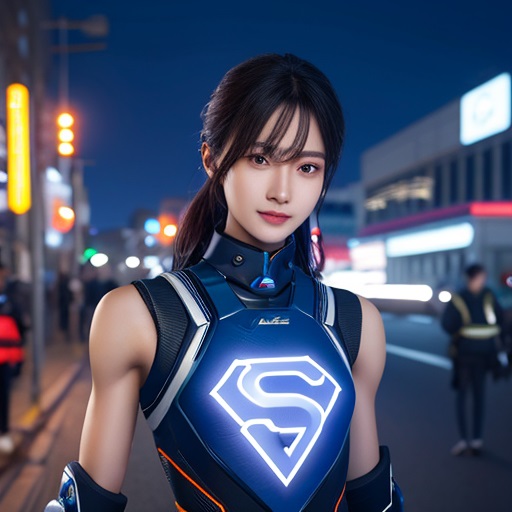 cosplay girl wearing superhero costume